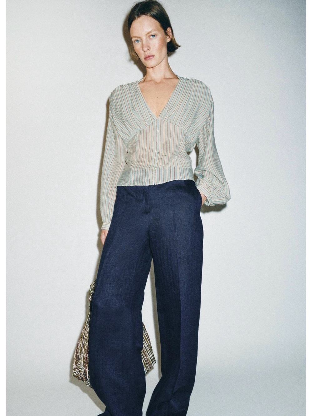 Zara Striped Waist Shirt